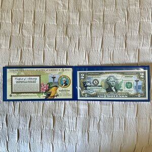 Washington Statehood $2 U.S. Two-Dollar Bill